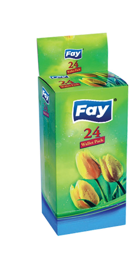 Fay Wallet Pocket Tissue – Box of 24 Packs