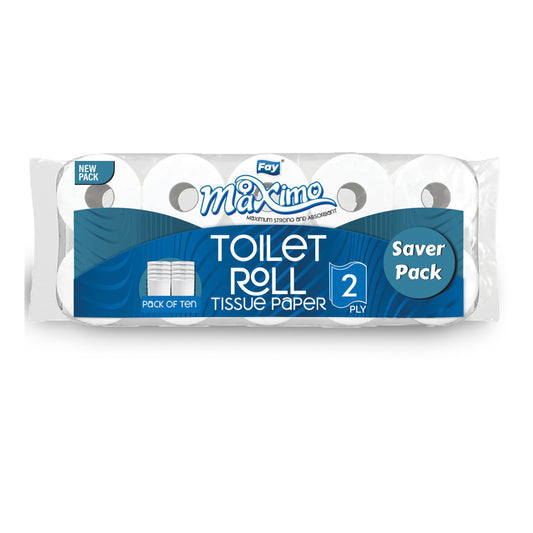 Fay Maximo Toilet Roll – Economy Pack (8 + 2 Rolls)