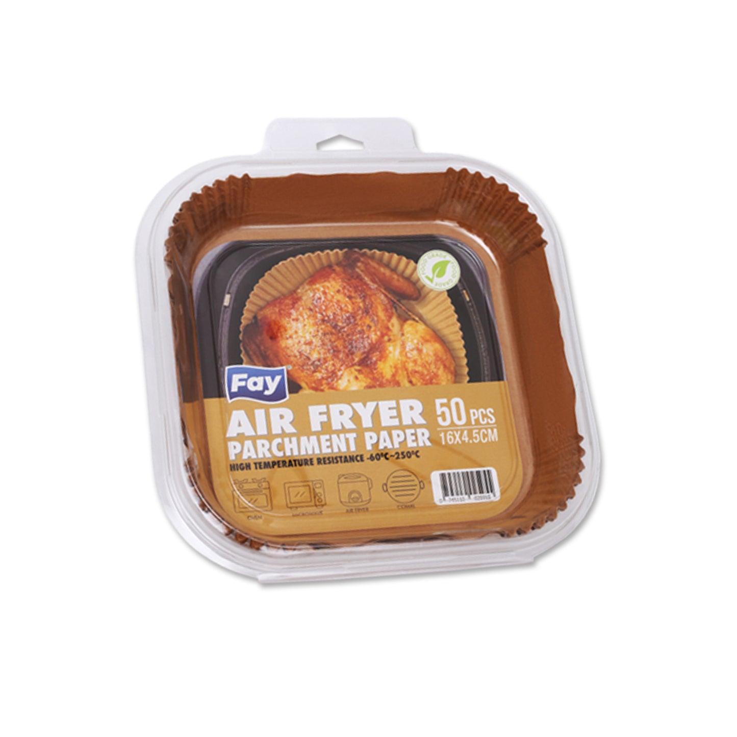 Fay Square Air Fryer Paper – Small (16 x 4.5 cm)